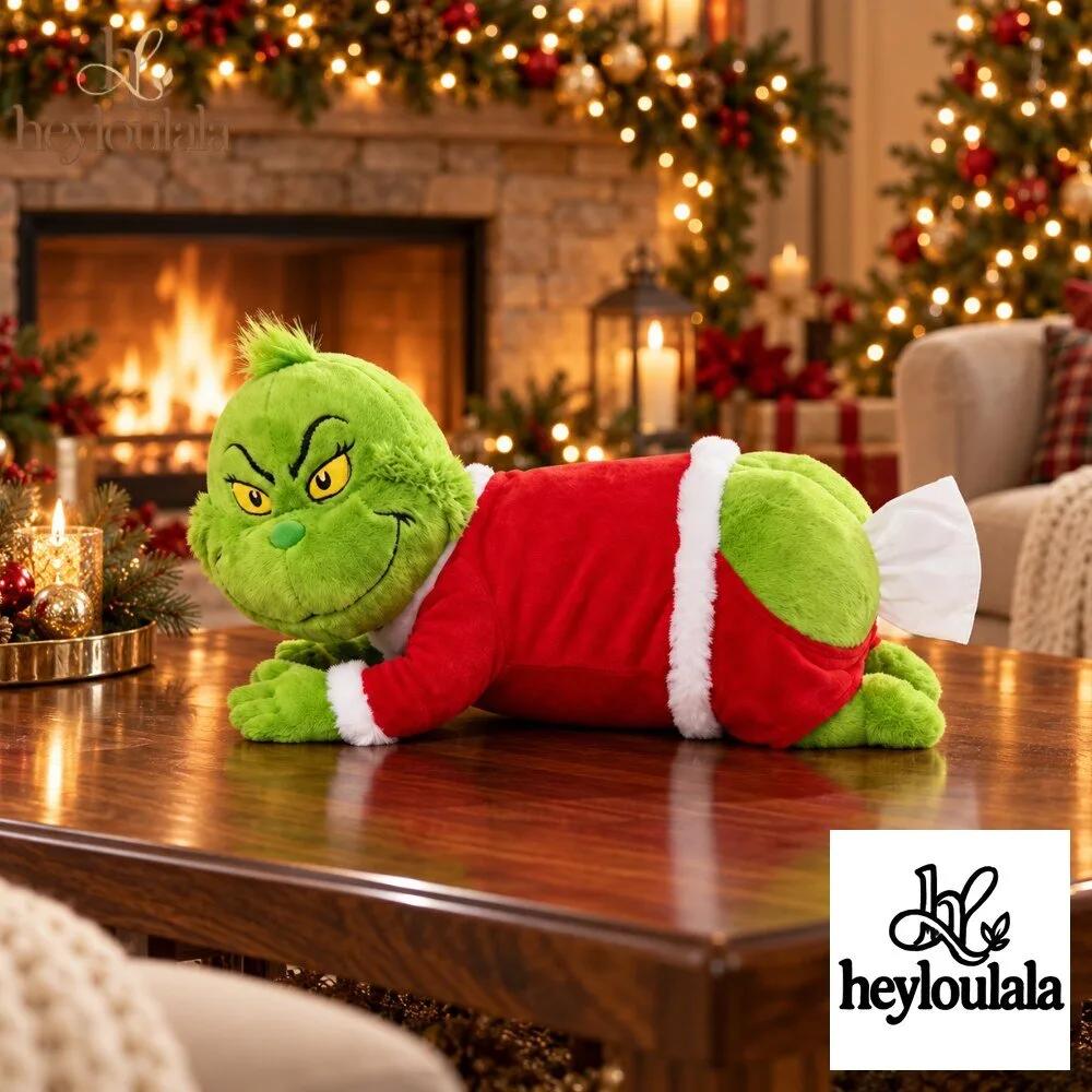 Cheekynook Grinch Butt Christmas Plush Tissue Box Holder 14 Cheekynook Grinch Butt Christmas Plush Tissue Box Holder