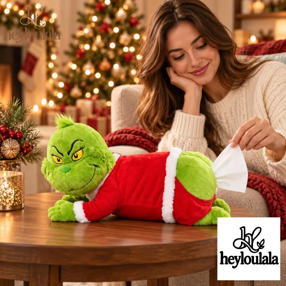 Cheekynook Grinch Butt Christmas Plush Tissue Box Holder 17 Cheekynook Grinch Butt Christmas Plush Tissue Box Holder