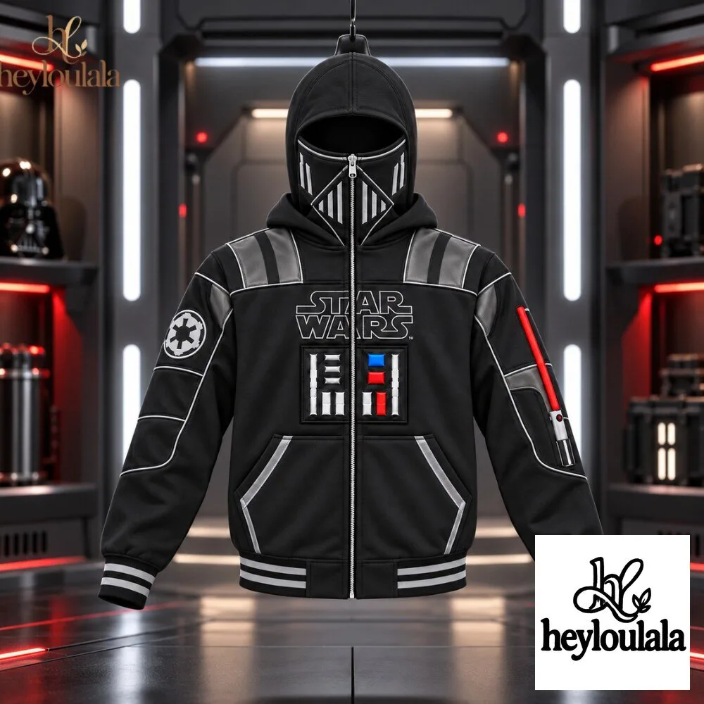Star Wars Darth Vader Cosplay zip-Up Hoodie 2026