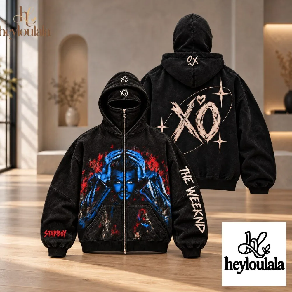 The Weeknd XO Starboy Wash Masked Zip Hoodie 2026 12 The Weeknd XO Starboy Wash Masked Zip Hoodie 2026